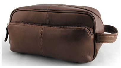 triple zipper leather handbag